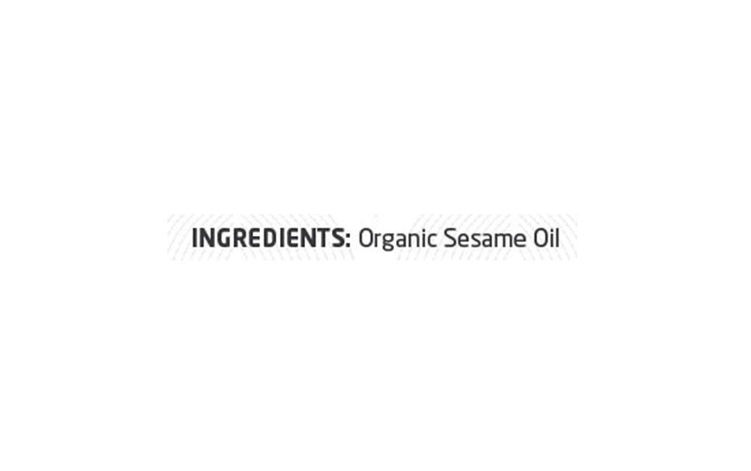Nouriza Organic Sesame Cold Pressed Oil   Glass Bottle  500 millilitre